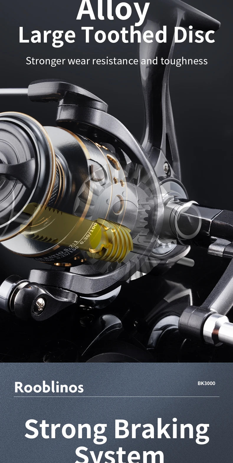 SpinForce BK Spinning Fishing Reel — Saltwater/Freshwater