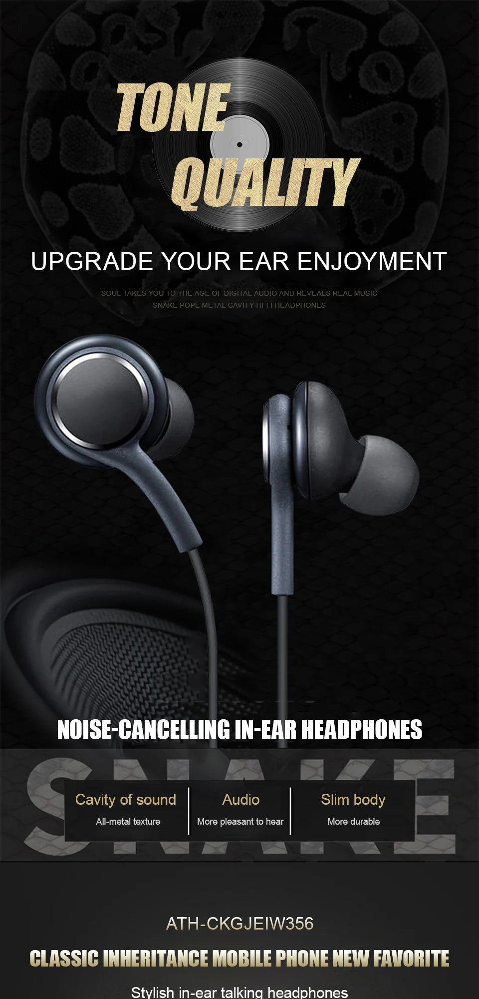 AudioLink USB-C Wired Earbuds for Android
