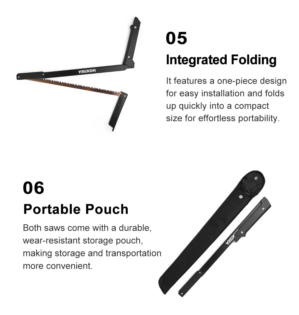 FoldSaw Aluminum Manganese Steel Folding Camp Saw