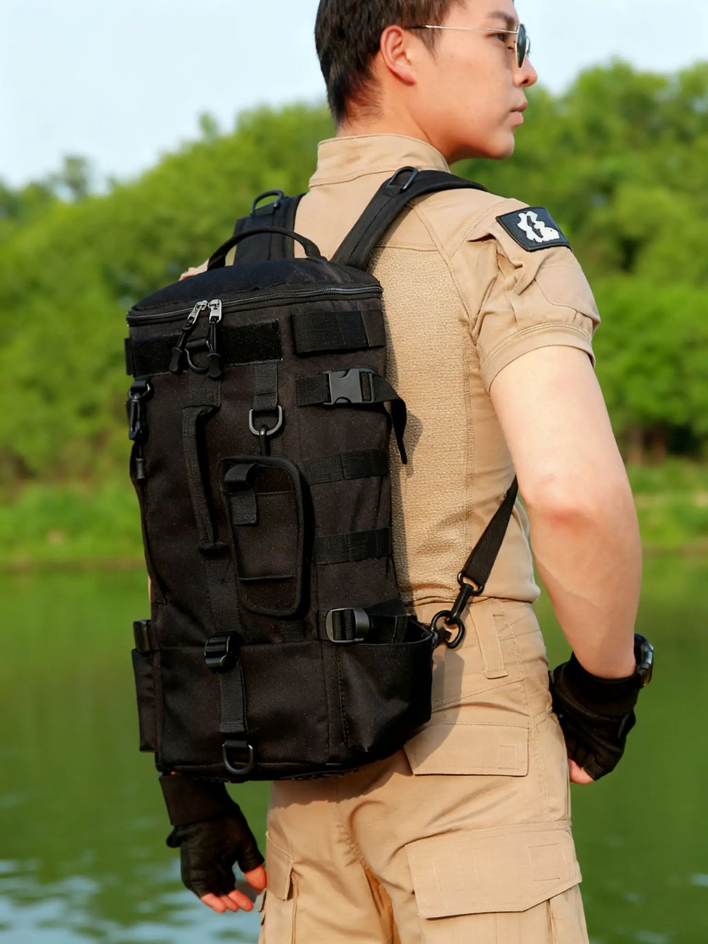 CastPack Tactical Fishing Backpack with Rod Holders