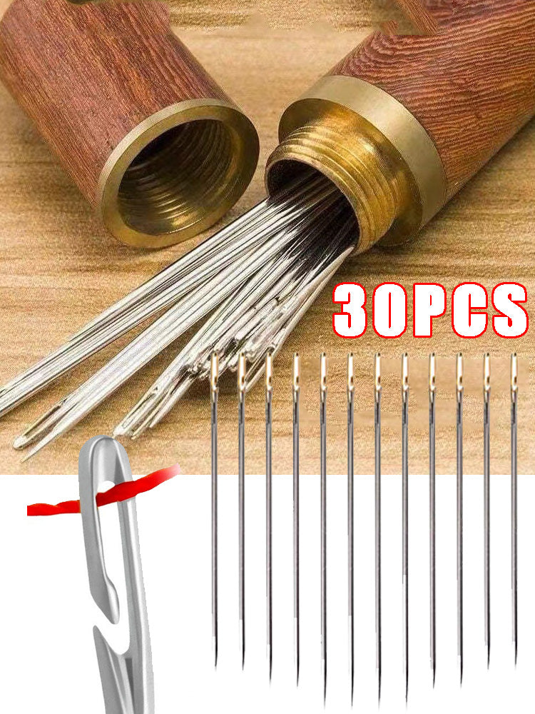 NeedleVault Auto Self-Threading Sewing Needle Set — 30 Pack