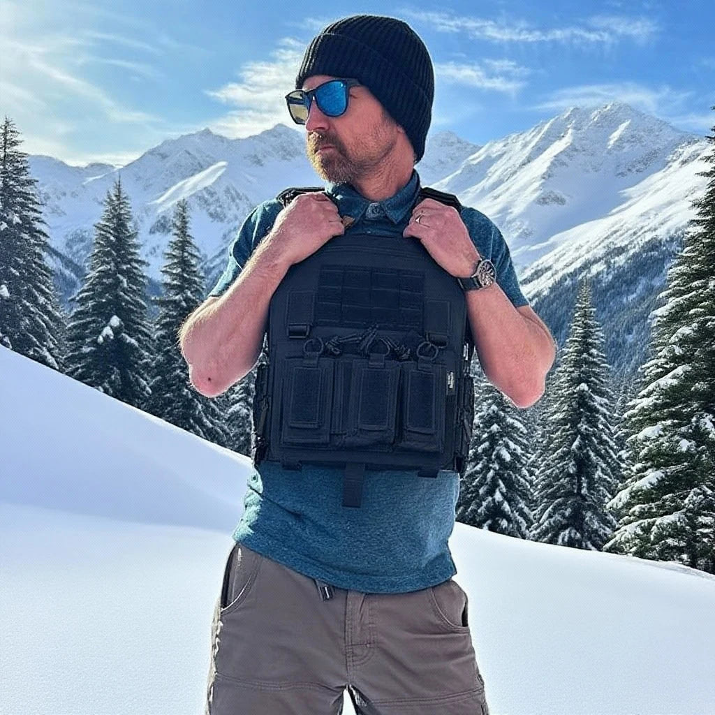 TactVault MOLLE Plate Carrier Tactical Vest