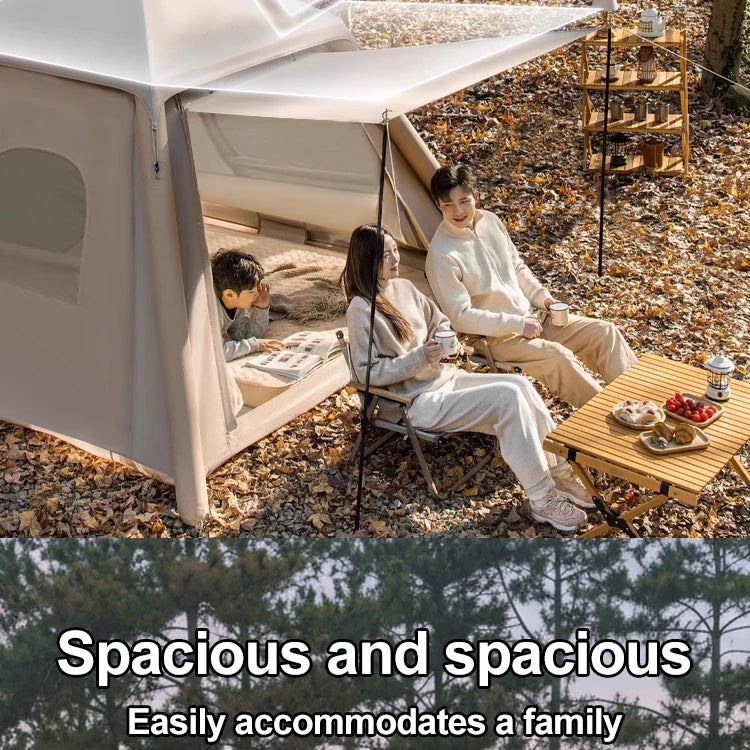 SkyBase Inflatable Camping Tent — 5-8 Person Quick Setup