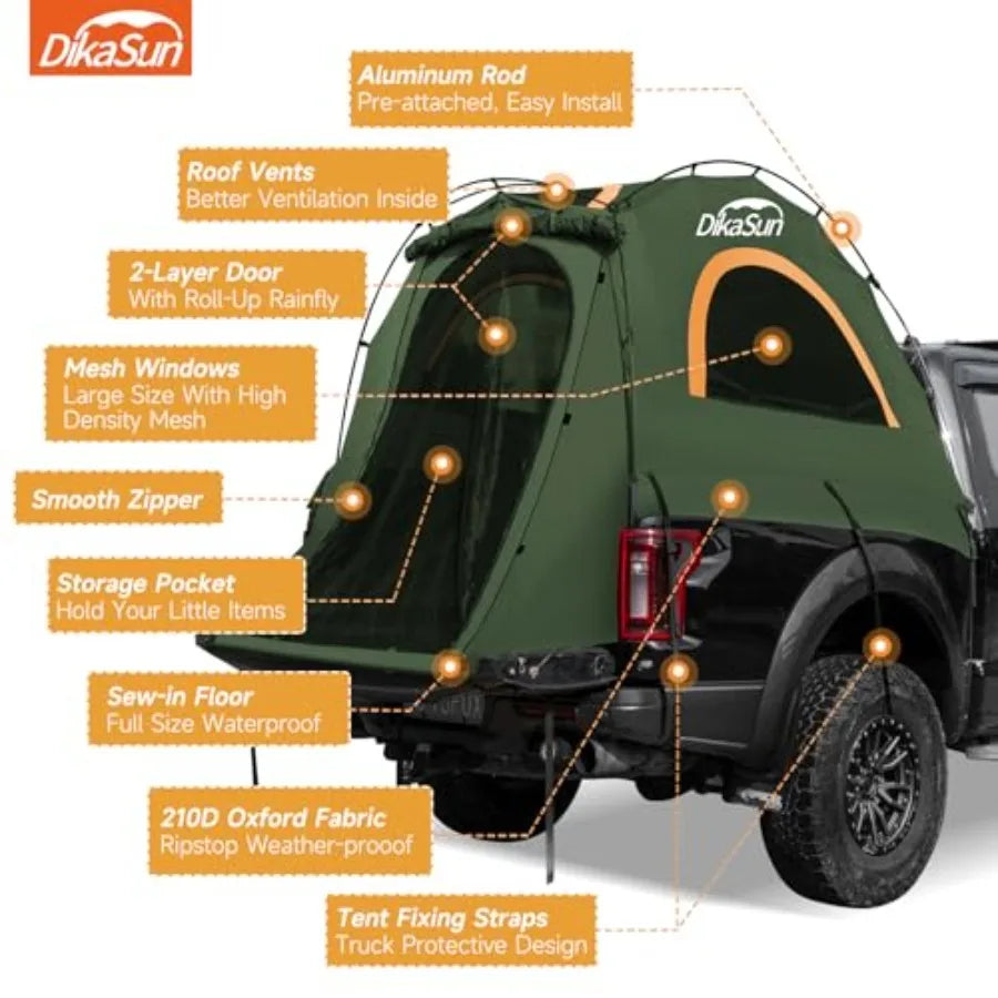 BedHaul Waterproof Truck Bed Tent — Double Layer PU3000