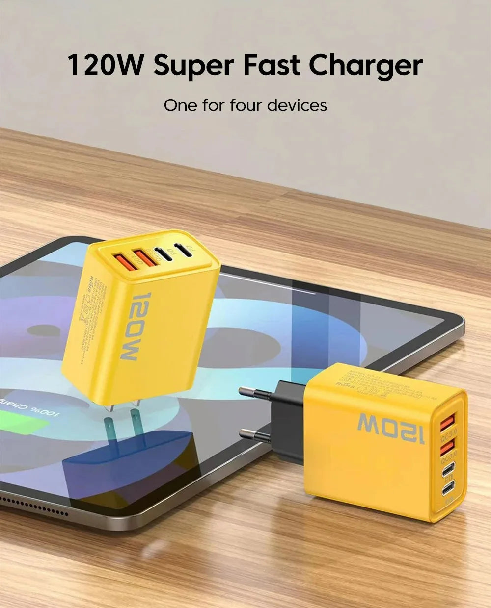 ChargePoint 4-Port USB-C PD Fast Charger Adapter