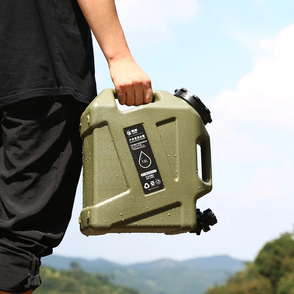 AquaVault Collapsible Camping Water Bucket — 10/12L