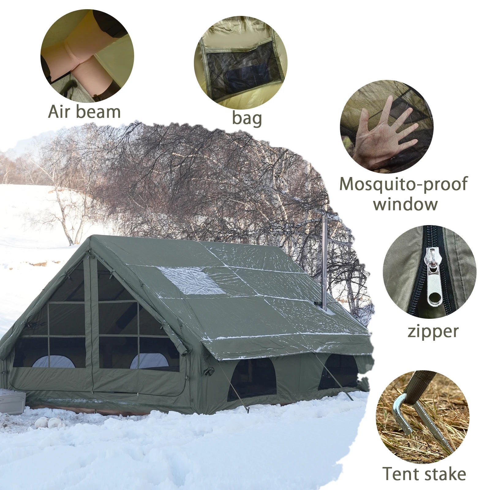 QuickDome Pakicetus Inflatable Family Camping Tent