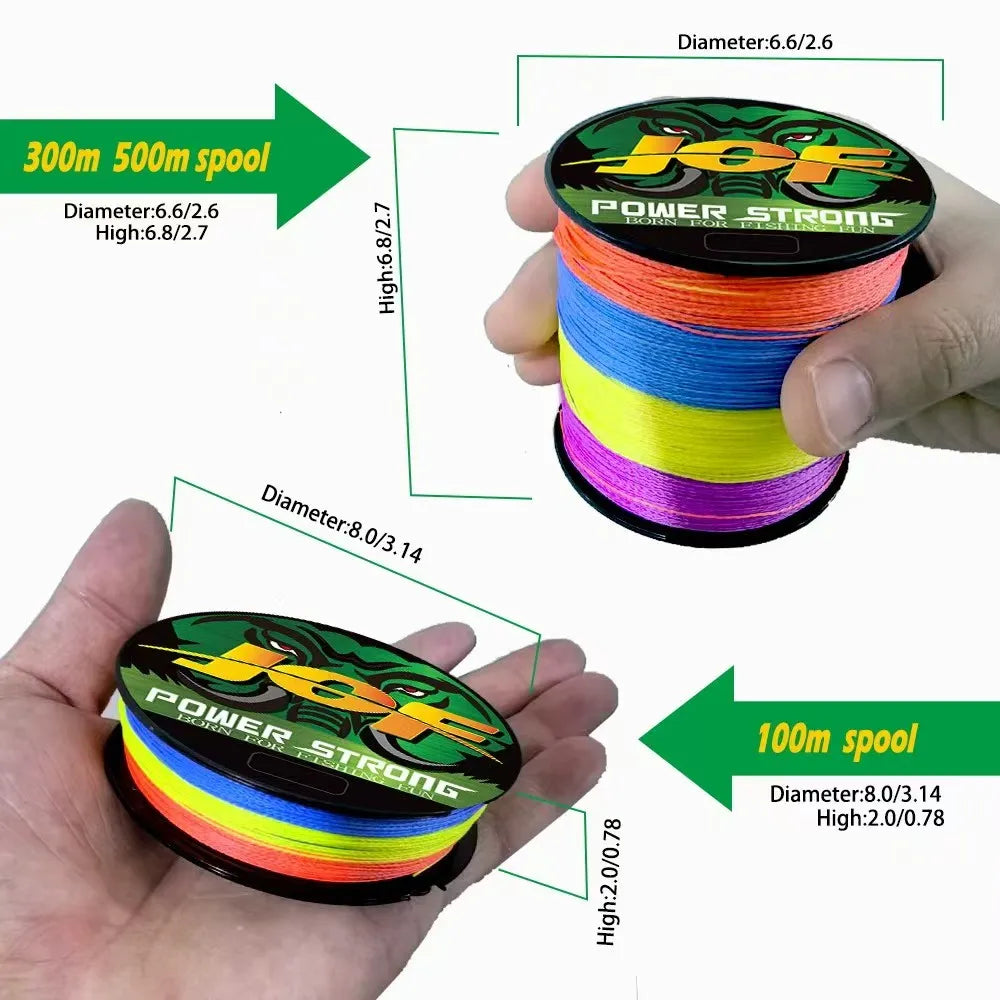 BraidForce 4-Strand PE Braided Fishing Line — 100/300M