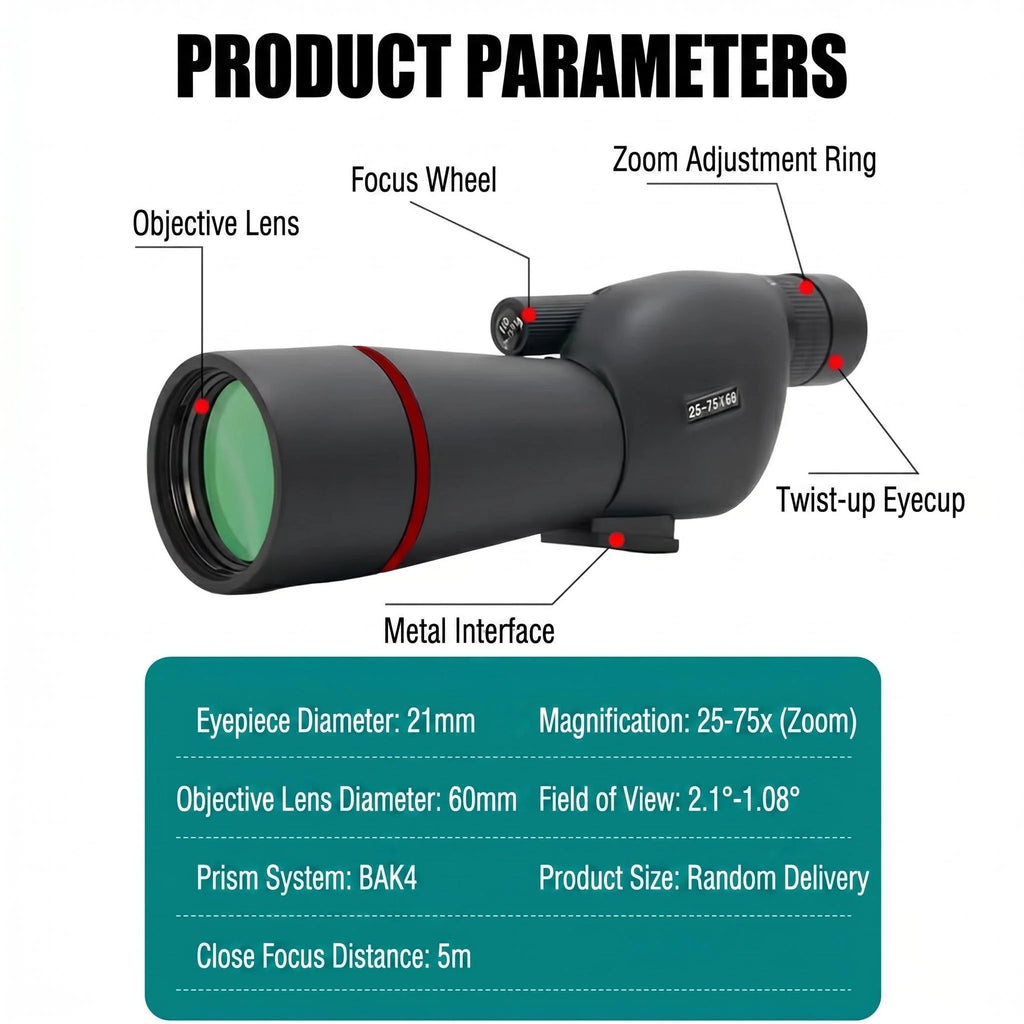 OpticVault 16x52 High-Power Dual Focus Monocular
