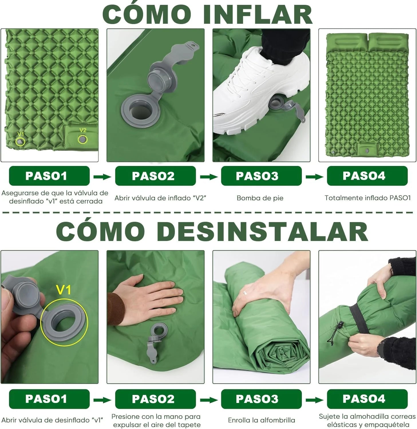 DualRest Ultrawide Inflatable Camping Sleeping Pad