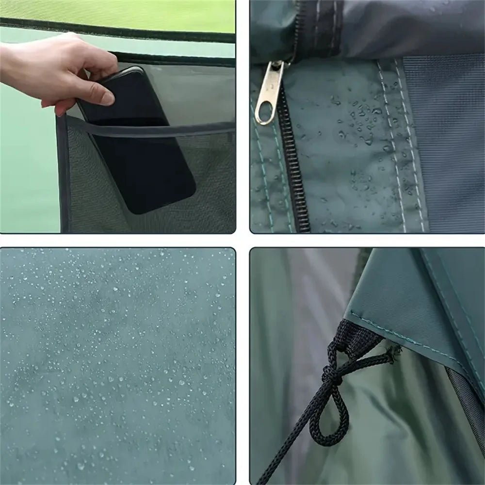 PopBase Instant Throw Camp Tent — 5-8 Person Waterproof