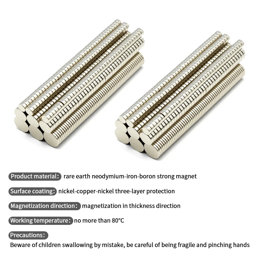 PowerMag Neodymium Magnet Set — N35 Heavy Duty