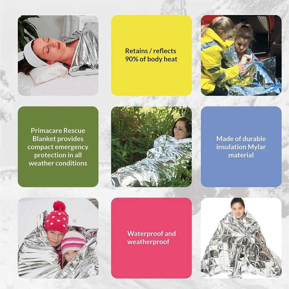 VaultWarm Mylar Emergency Blanket 4-Pack