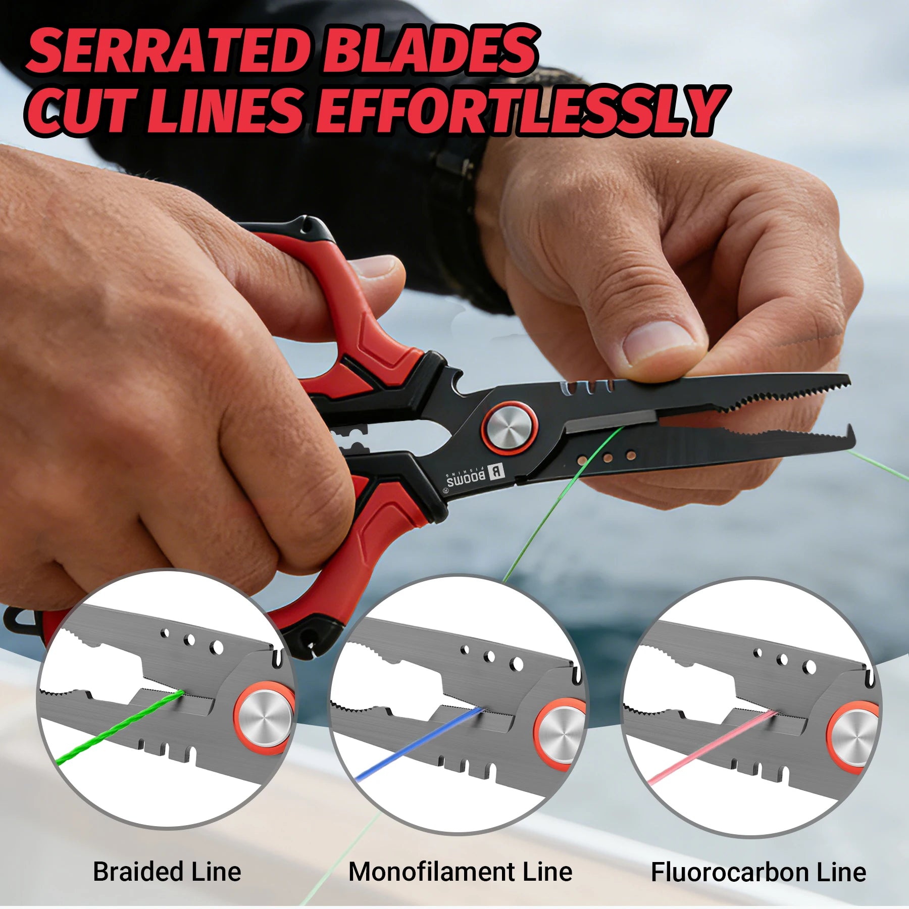 HookSet Pro Stainless Steel Fishing Pliers — 16cm