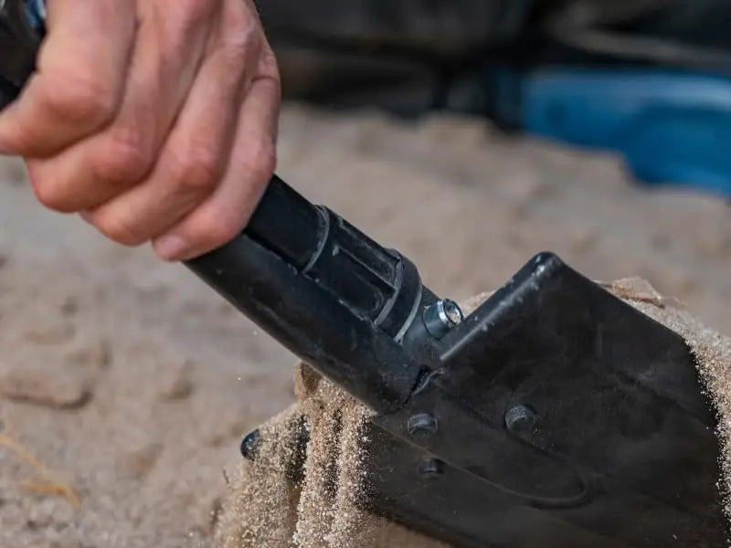 StrikeShovel Folding Survival Shovel with Pick - Manganese Steel