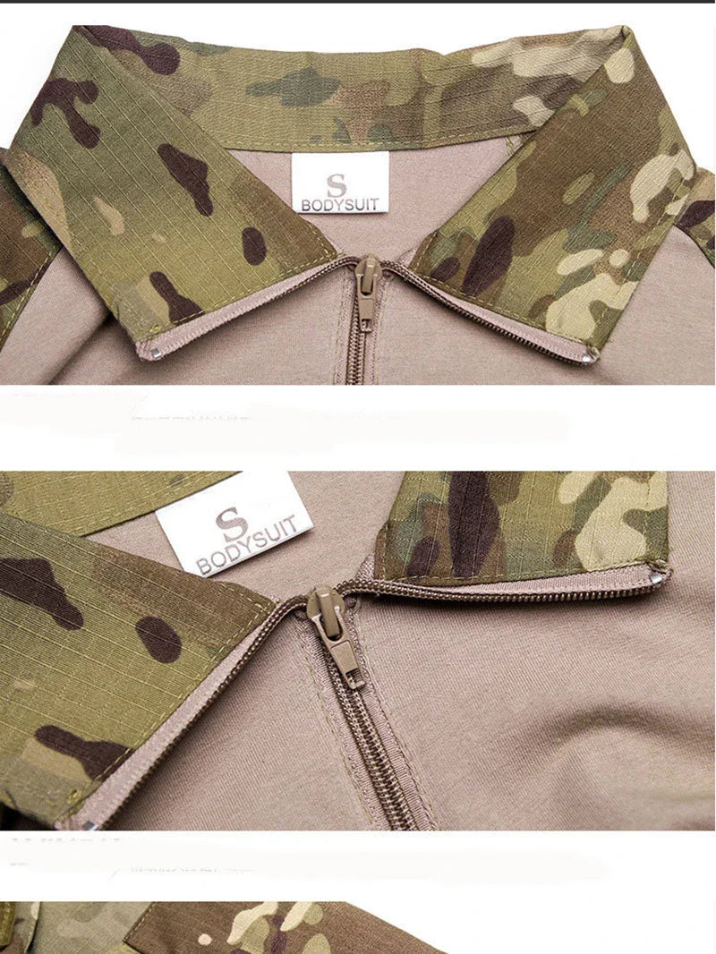 TactTee Outdoor Tactical Hiking Shirt — Military Camo