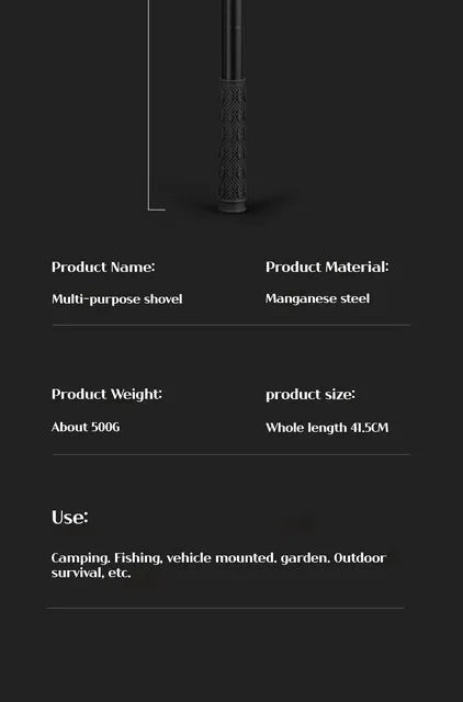 MicroShovel Compact Foldable Entrenching Shovel