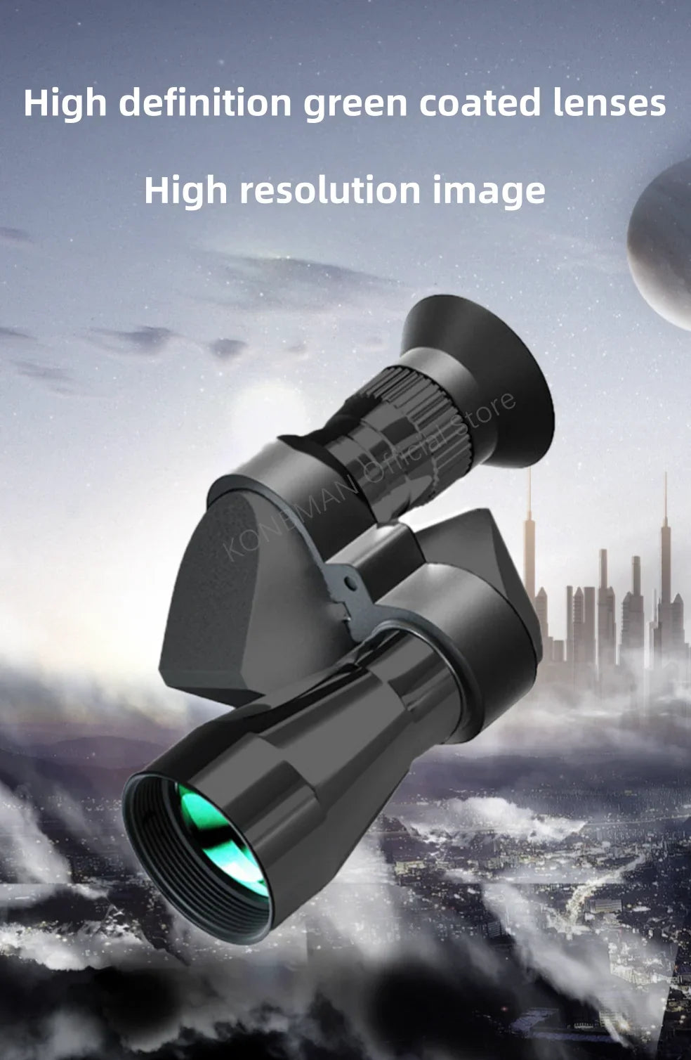 OpticVault Mini Pocket Monocular - HD Zoom Outdoor