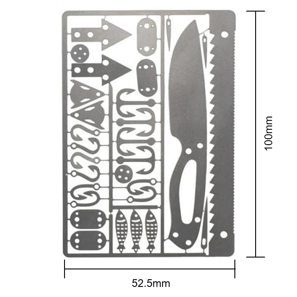 HookCard EDC Fishing Kit — Compact Survival Tool Card