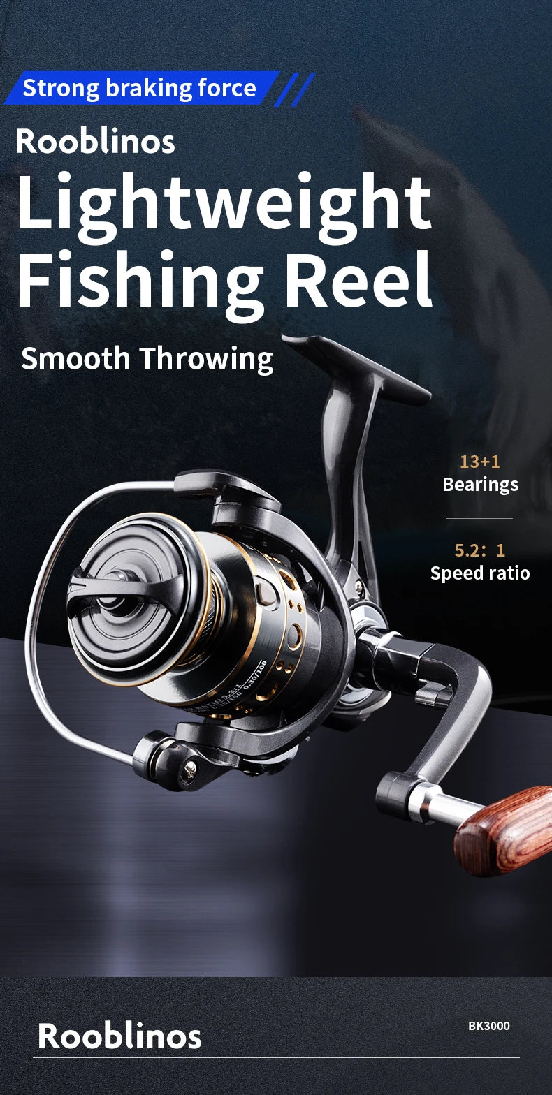 SpinForce BK Spinning Fishing Reel — Saltwater/Freshwater