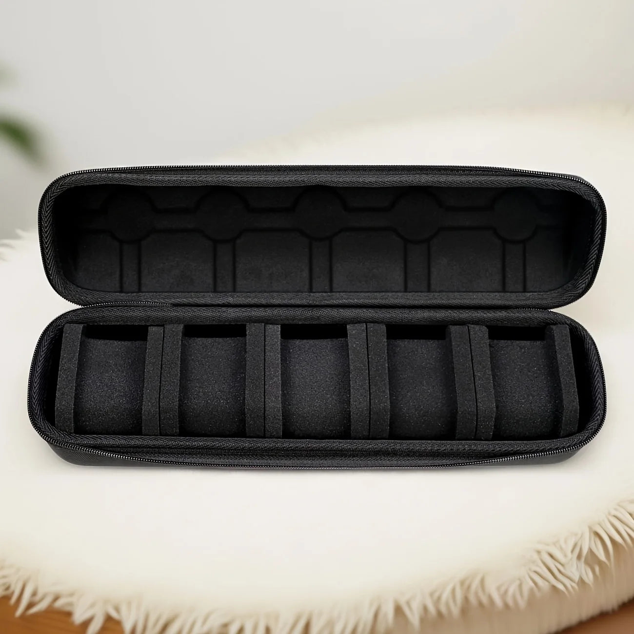 WatchVault 5-Slot Hard Shell Travel Watch Case