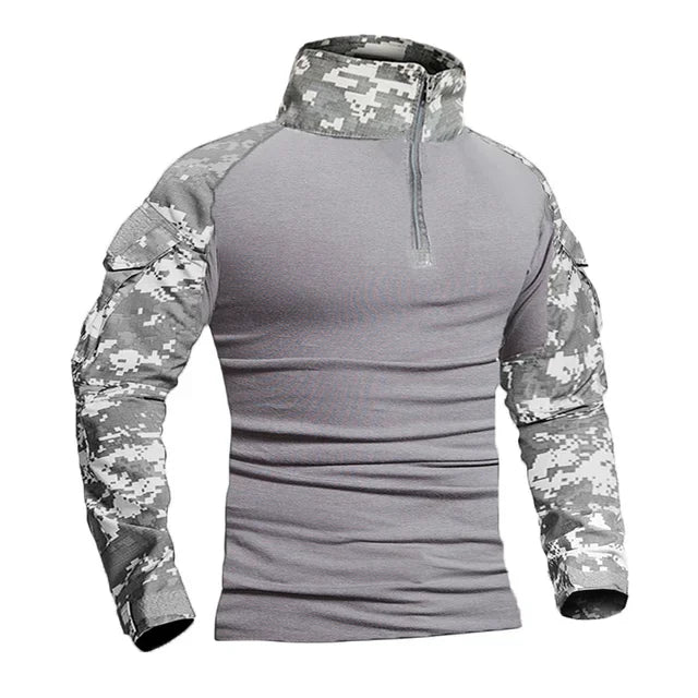 TactTee Outdoor Tactical Hiking Shirt — Military Camo