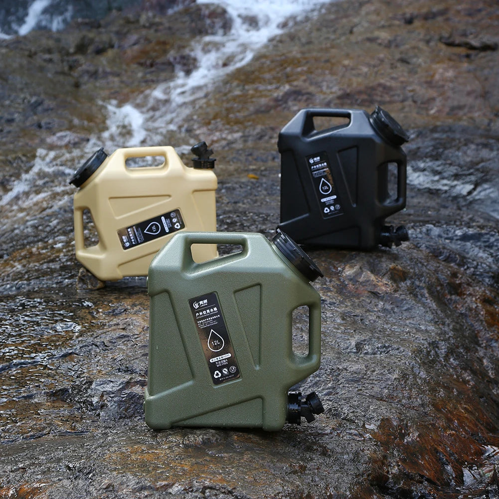 AquaVault Collapsible Camping Water Bucket — 10/12L