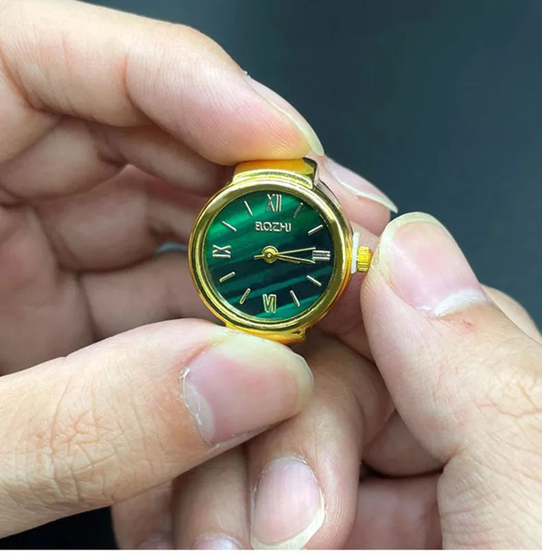 RingWatch Vintage Alloy Quartz Finger Ring Watch