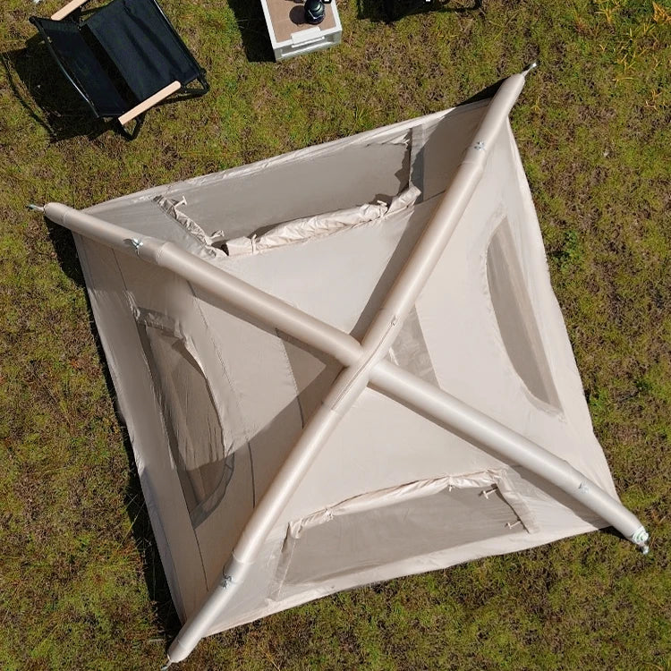 SkyBase Inflatable Camping Tent — 5-8 Person Quick Setup