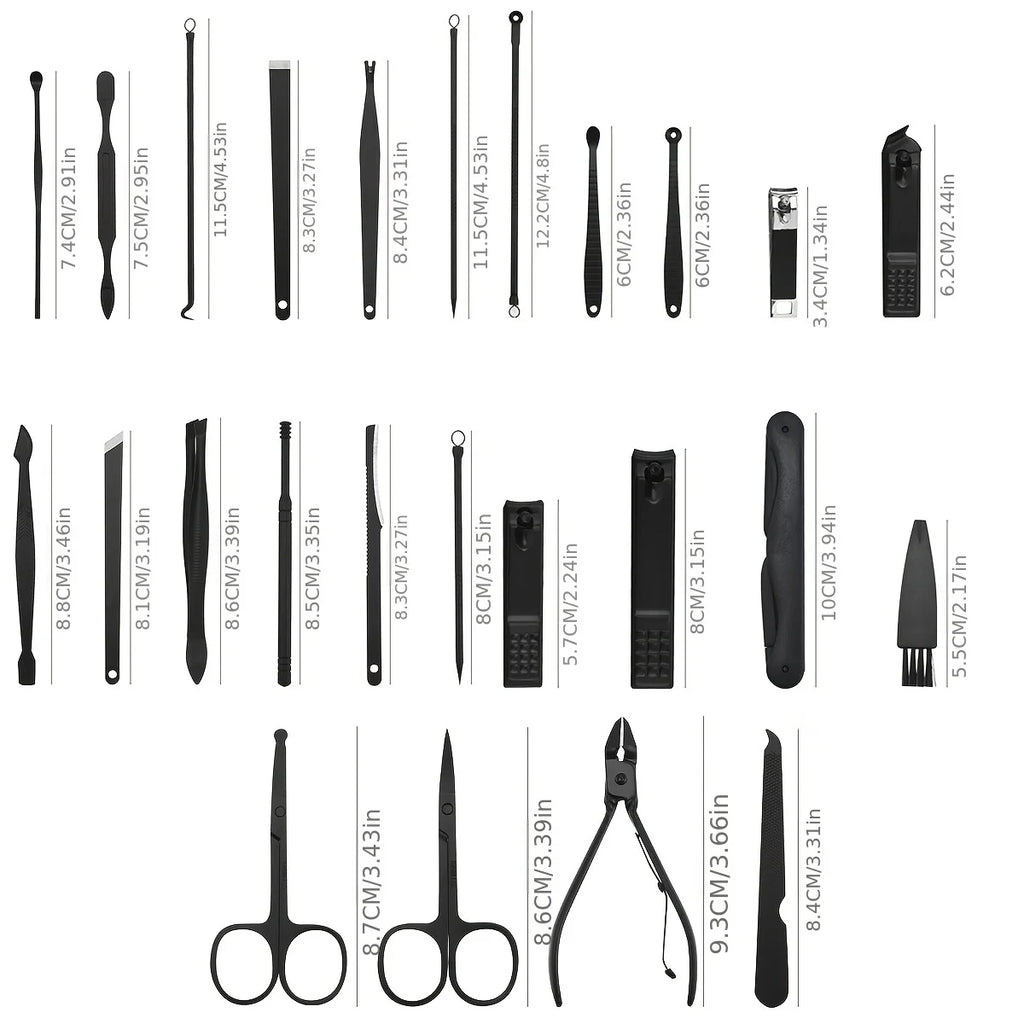 PrecisionKit Pro Manicure & Pedicure Set — Stainless Steel
