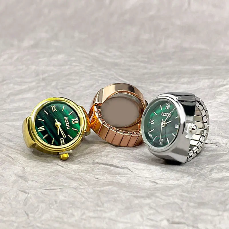 RingWatch Vintage Alloy Quartz Finger Ring Watch