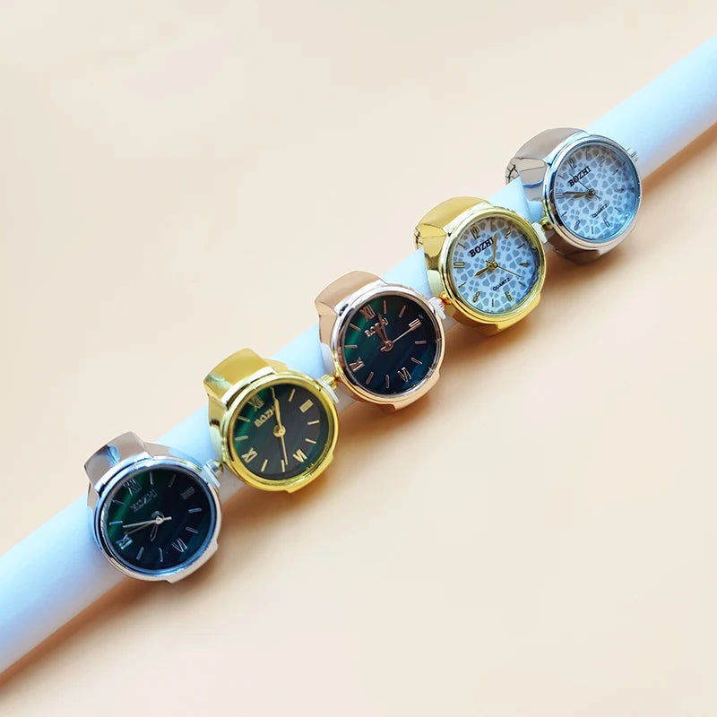 RingWatch Vintage Alloy Quartz Finger Ring Watch
