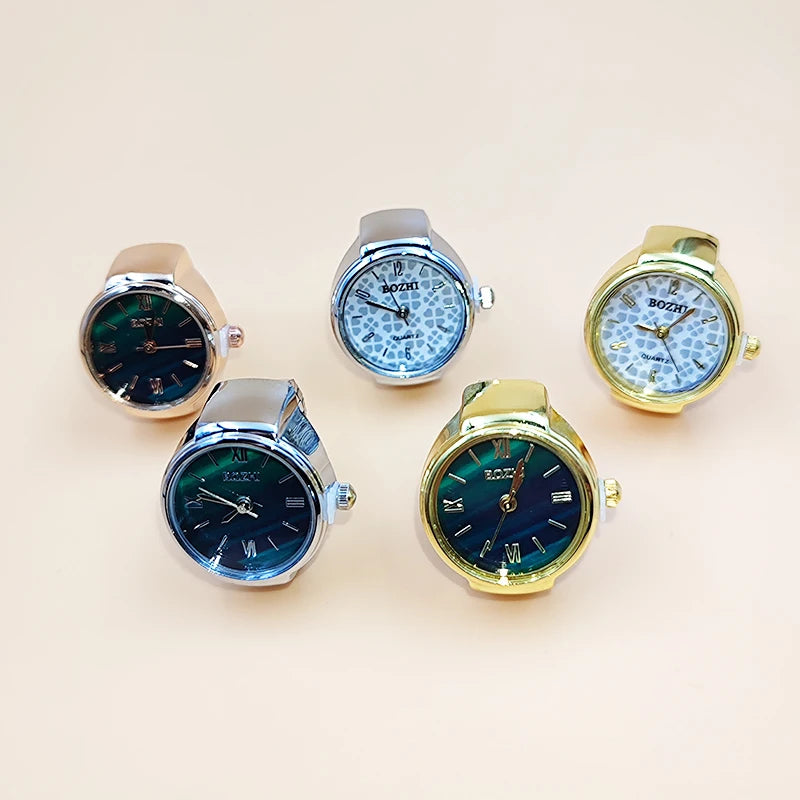 RingWatch Vintage Alloy Quartz Finger Ring Watch