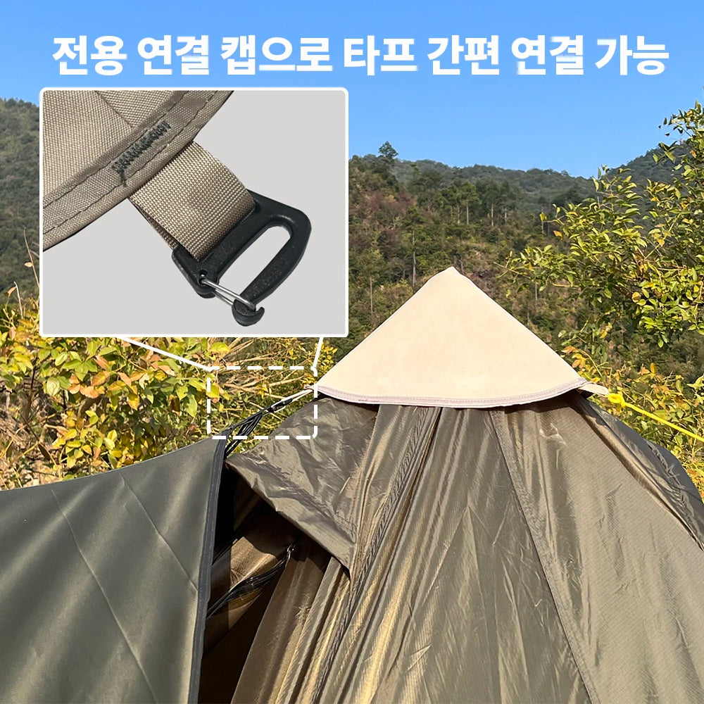 HotShell 4-Season Teepee Hot Tent with Stove Jack