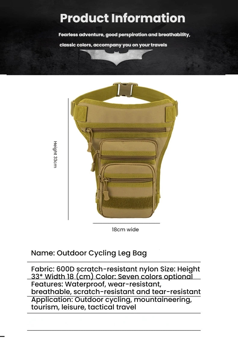 MotoLeg Tactical Drop Leg Bag — Waterproof