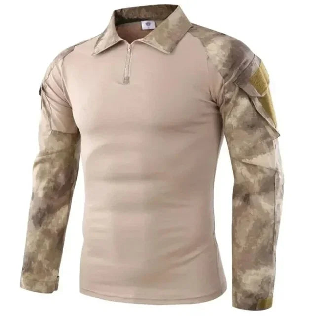 TactTee Outdoor Tactical Hiking Shirt — Military Camo