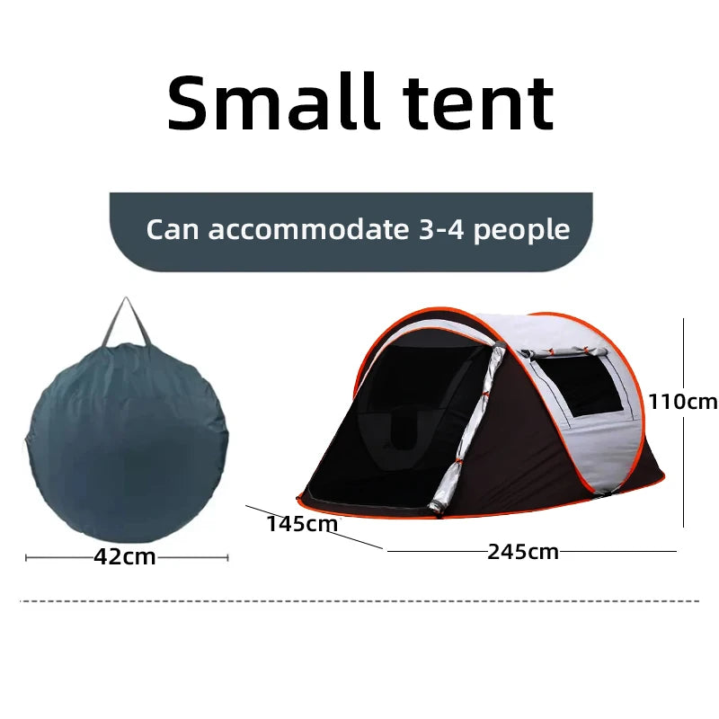 PopBase Instant Throw Camp Tent — 5-8 Person Waterproof