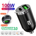 VoltDrive 200W PD Mini Car Fast Charger