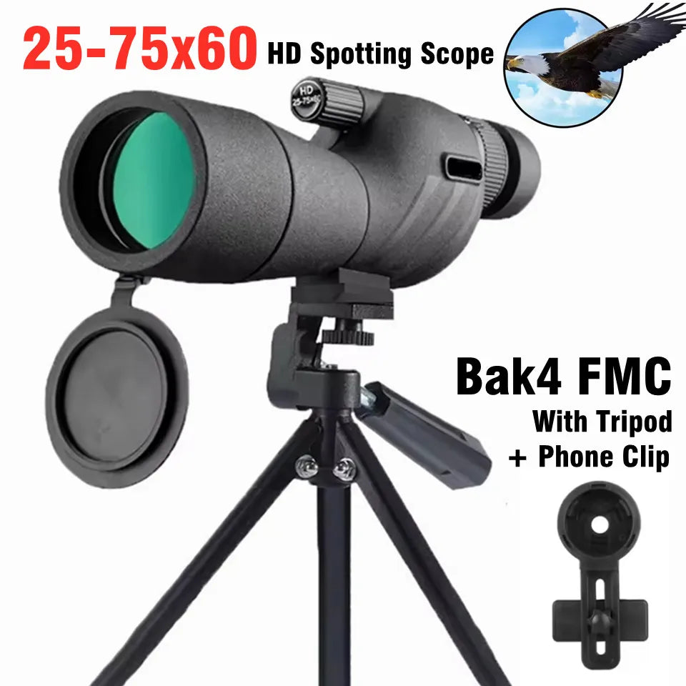 OpticVault 25-75x60 Waterproof Spotting Scope