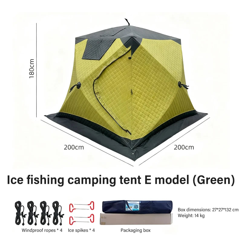IceBreak Winter Fishing Tent — 3-4 Person Insulated