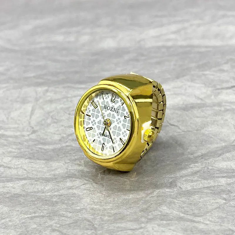 RingWatch Vintage Alloy Quartz Finger Ring Watch