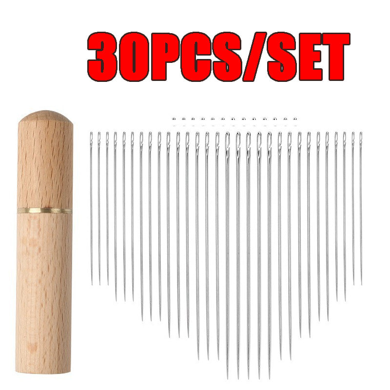NeedleVault Auto Self-Threading Sewing Needle Set — 30 Pack