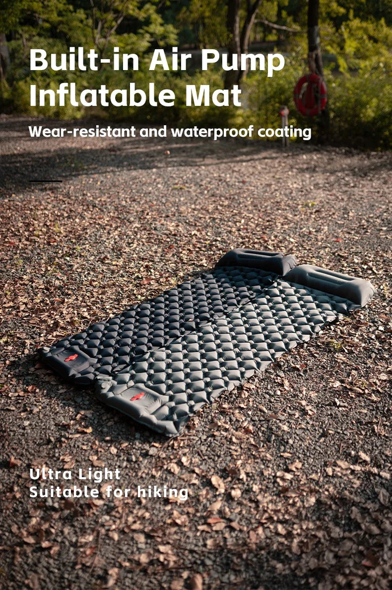 TrailRest Inflatable Camping Pad with Pillow