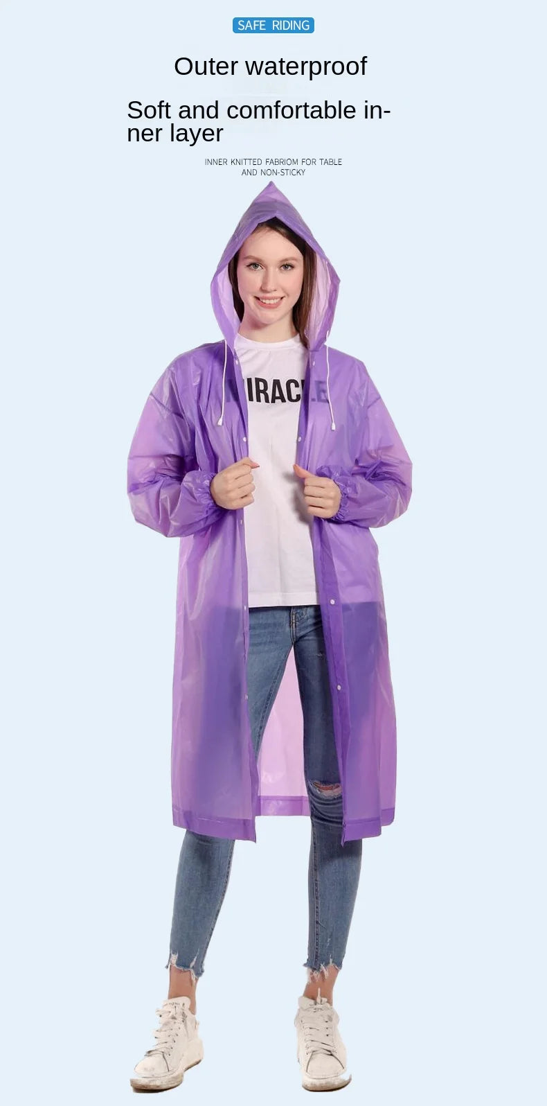 StormLayer EVA Waterproof Unisex Rain Poncho