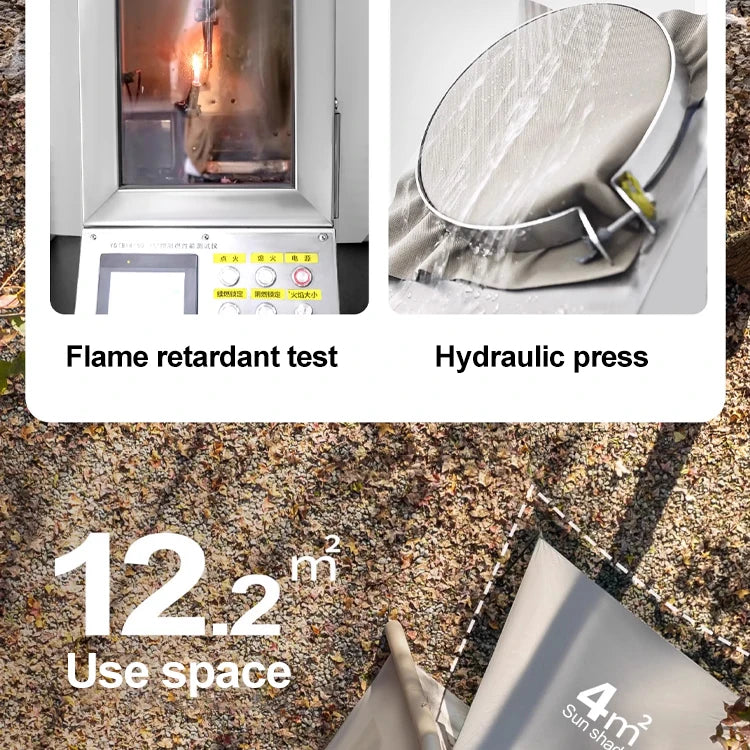 SkyBase Inflatable Camping Tent — 5-8 Person Quick Setup