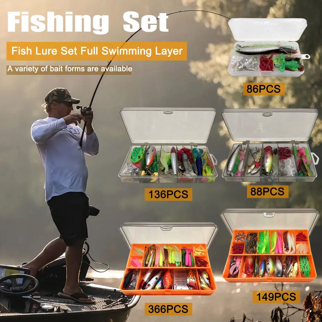 LureVault 86-Piece Multi-Species Fishing Lure Kit