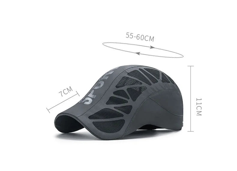 AirMesh Outdoor Sport Breathable Snapback Cap