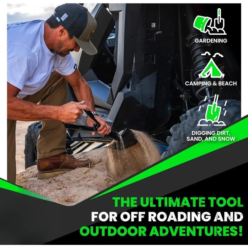 StrikeShovel Folding Survival Shovel with Pick - Manganese Steel