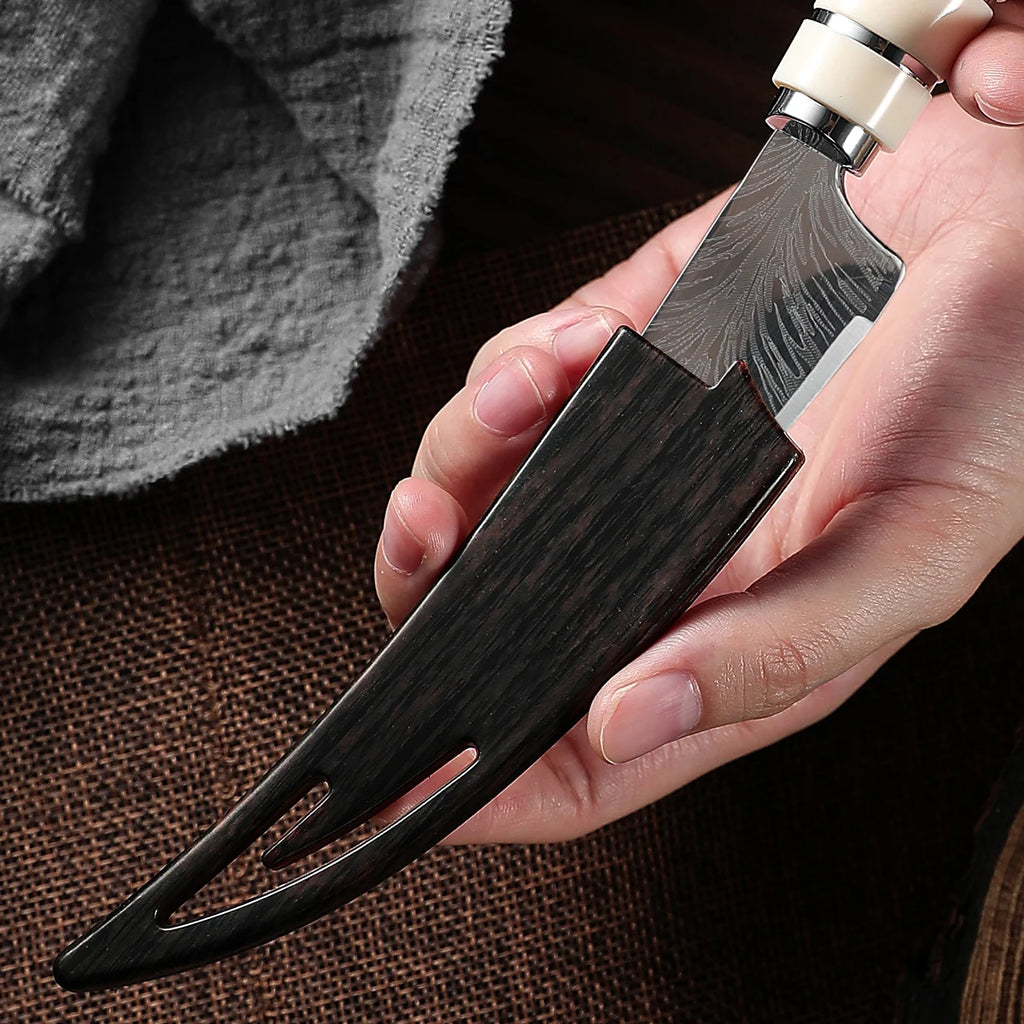 CurveVault High Carbon Boning Knife — Curved Blade