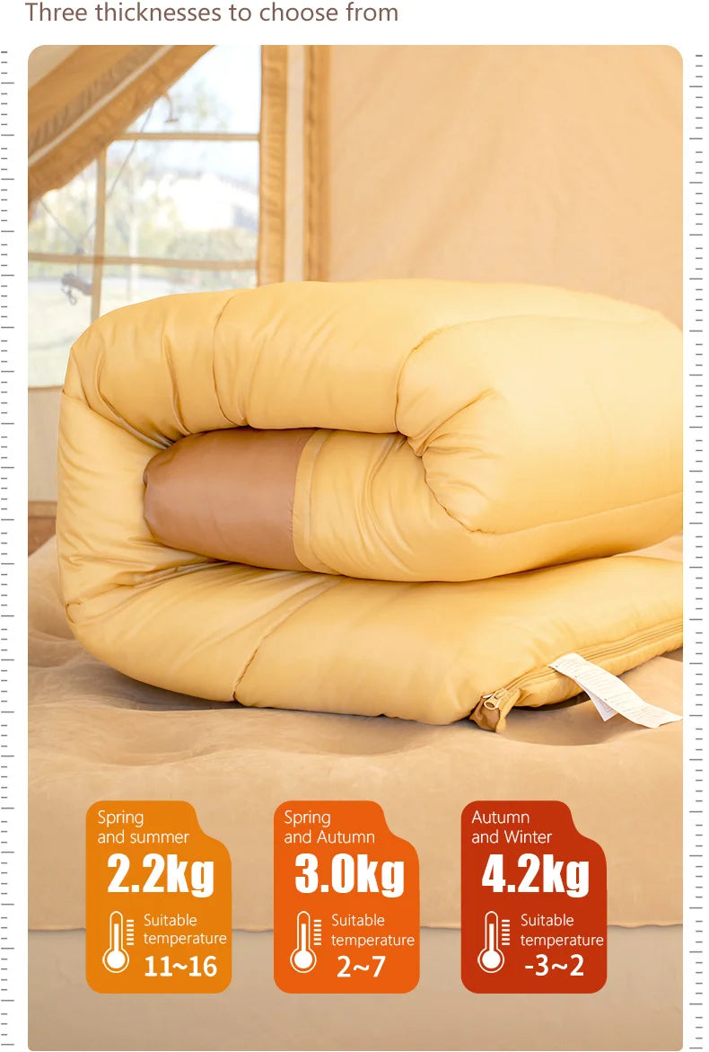 DualBase 2-Person 4-Season Camping Sleeping Bag